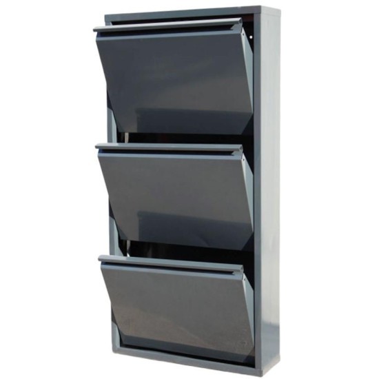 ERSAN OFİS Üç Bölmeli Metal Ayakkabılık