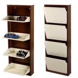  ERSAN OFİS Dört Bölmeli Metal Ayakkabılık