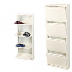  ERSAN OFİS Dört Bölmeli Metal Ayakkabılık