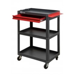  ERSAN OFİS Üç Raflı Tek Çekmeceli Takım Taşıma Arabası