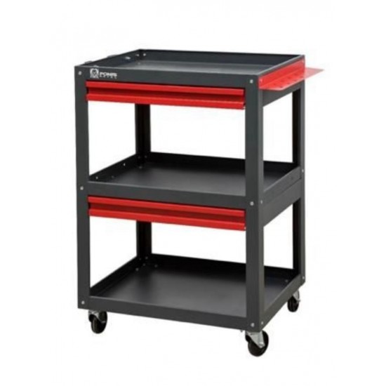  ERSAN OFİS Üç Raflı İki Çekmeceli Takım Taşıma Arabası