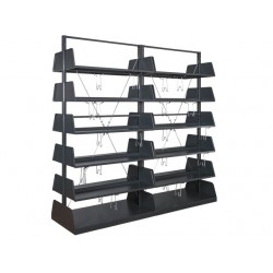  ERSAN OFİS İkili Çift Yüzlü Ahşapsız Kütüphane Sistemi