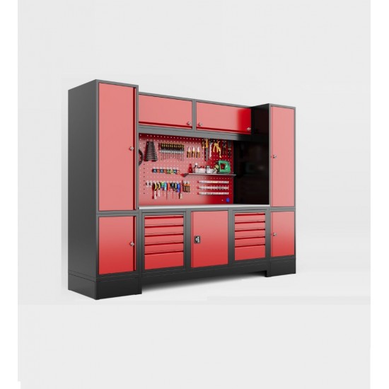  ERSAN OFİS 3 Metre 10 Çekmeceli Dolaplı Takım Tezgahı